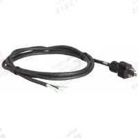APPROVED VENDOR Power Cord: 12 ft Lg, 3/14, 5-15P Plug, Bare Wire Receptacle, SJO, Rubber, 125V AC (MPN E3605). Key specifications — Brand: APPROVED VENDOR; Jacket Material: Rubber.