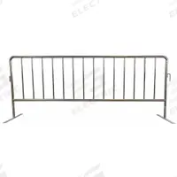 APPROVED VENDOR Crowd Control Barrier: Manual Carry, 40 1/2 in Ht, 8 1/2 ft Lg, 20 in Wd, Silver (MPN 31DW18). Key specifications — Brand: APPROVED VENDOR; Portability: Manual Carry; Material: Steel; Message: No Legend; Includes: (2) Flat Removable Feet; Finish: Zinc Plated; Connecting Option: Interlocking; Color: Silver.