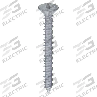 APPROVED VENDOR Concrete Anchor Screw: 1 3/4 in Overall Lg, 1/4 in Dia, Stainless Steel - Flat-Head Screw Anchors