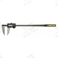 MITUTOYO Nib Jaw Digital Caliper: 0 in to 18 in /0 mm to 450 mm, Cabled, +/- 0.0020 in Accuracy (MPN 550-223-10). Key specifications — attr1184461: +/- 0.0020 in; attr1184462: 0.0005 in/0.01 mm; attr1184471: Outside; attr1184472: Nib-Style; attr1184496: MITUTOYO.