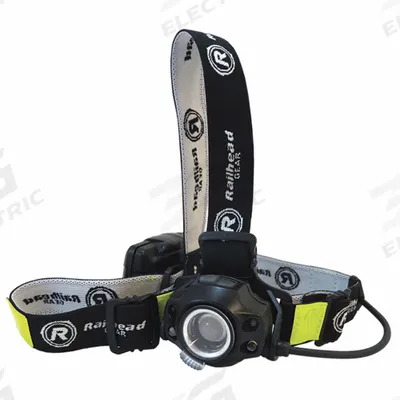 RAILHEAD GEAR Motion-Activated Headlamp: 450 lm Max. Brightness, 87 hr Max Run Time - Headlamps