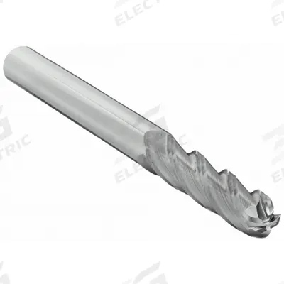 OSG Ball End Mill: Carbide, 4 Flute, 6 mm Mill Dia, 28 mm LOC, 76 mm OAL (MPN 464-2362-BN) - General Purpose Carbide Ball End Mills