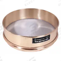 APPROVED VENDOR Standard Stainless Steel Cloth Test Sieve: Stainless Steel, 7 7/8 in Outside Dia (MPN 5JCJ7). Key specifications — Screen Material: Stainless Steel; Brand: APPROVED VENDOR; Frame Material: Brass; Standards: ASTM E11; US Standard Screen Size: 28,000 micron.