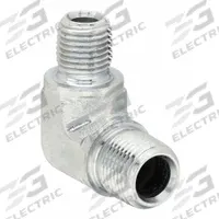 PARKER Metal Pipe Elbow: 90° Elbow, Steel, 3/8 in x 1/4 in, Male NPT Threaded x Male NPT Threaded (MPN 3/8 X 1/4 CR-S). Key specifications — Brand: PARKER; Maximum Operating Pressure: 6,000 psi; (DO NOT SEND) Manufacturer Location: Globally Sourced; Fitting Pipe Size: 3/8 in x 1/4 in.