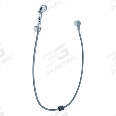 CHICAGO FAUCETS Handheld Showerhead: Stainless Steel, Chrome, 2.5 gpm Flow Rate - Handheld Showerheads with Hose & Mounting Bracket
