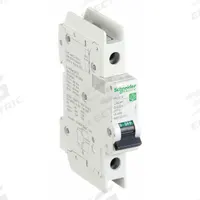 SCHNEIDER ELECTRIC IEC Miniature Circuit Breaker: 0.5 A Amps, 60V DC, 14kA at 120/240V AC, C60BP (MPN M9F43170). Key specifications — Brand: SCHNEIDER; DC Voltage Rating: 60V DC; Max. AIR Rating: 14kA at 120/240V AC; Terminal Connection: Screw Clamp; AC Voltage Rating: 240/415V AC; Series: C60BP.