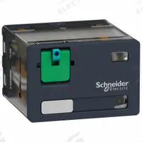 SCHNEIDER Relay: Socket Mounted, 15 A Current Rating, 48V DC, 4PDT, 14 Pins/Terminals, F Socket (MPN RPM42ED). Key specifications — Brand: SCHNEIDER; Base Type: Square; Mounting Style: Plug-In; Pin Shape: Flat; Electrical Connection: Quick-Connect; Manufacturer Part Number: RPM42ED; Series: Harmony™ RPM Series.