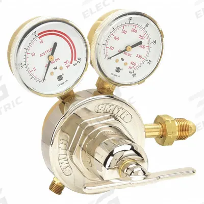 SMITH EQUIPMENT Gas Regulator: Single Stage, CGA 510 Inlet, 9/16"-18 M LH Outlet, 15 psig - Fuel Gas Regulators