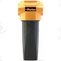 PARKER Compressed Air Filter: 1 micron, 1/4 in NPT, 21 cfm, 232 psi Max Op Pressure, 3 in Overall Wd (MPN AOPX010ANFX). Key specifications — attr241482: No; attr110918: Yes; attr110926: Aluminum; attr110904: PARKER.