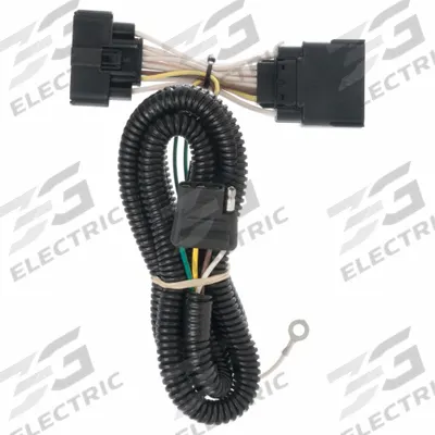 CURT Automotive Electrical Plug: 4-Way Flat, IP67, Dust Cover, Black (MPN 56172) - Fleet and Vehicle Maintenance
