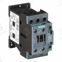 SIEMENS IEC Magnetic Contactor: Non-Reversing, 3 Poles, 3NO Contacts, 17 A, 120V AC Coil (MPN 3RT20251AK60). Key specifications — Brand: SIEMENS; Integrated Surge Suppression: No.