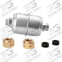 FLEETGUARD Fuel Filter: In-Line, 3 5/8 in Overall Lg, 5/8"-24 Thread Size, Diesel Fuel, Diesel (MPN FF5077). Key specifications — Brand: FLEETGUARD; Compatible Vehicle Type: Trucks; Compatible Vehicle Make: Case IH.