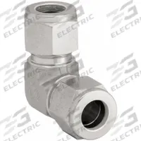 PARKER Compression Fitting Elbow: 1/2 in OD x 1/2 in OD Fitting Size, Compression x Compression (MPN 8EE8-316). Key specifications — Compatible Fitting Brands: Parker A-LOK; Brand: PARKER.