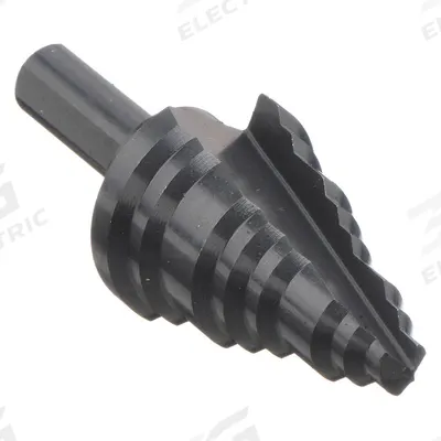 APPROVED VENDOR Step Drill Bit: 1/2" to 1-1/8", Black Oxide HSS - High-Speed Steel Step Drill Bits