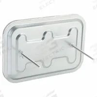 Duct Access Door: 8 in x 12 in, 16 ga, Steel, Thumbscrews, 2,300°F Max Temp Rating, 2 Mounting Stud (MPN 6EJC1). Key specifications — Brand: FLAME GARD; Material: Steel; For Duct Shape: Rectangular.