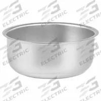 APPROVED VENDOR Sponge Basin: Stainless Steel, 32 oz Capacity, 5 3/4 in Overall Dia, Silver (MPN 87410). Key specifications — Color: Silver; Brand: APPROVED VENDOR; Material: Stainless Steel.