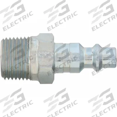 HANSEN Quick Connect Hose Coupling: 1/4 in Body Size, 3/8 in Hose Fitting Size - Industrial Interchange Steel Quick-Connect Air Coupling Plugs