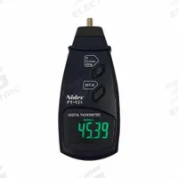 SHIMPO Tachometer: +/-0.05% of Reading +1 Digit RPM Accuracy, 0.1 RPM/1 RPM, 0.5 RPM Min Contact RPM (MPN PT-131). Key specifications — Includes: Surface Wheel; Brand: SHIMPO; Digital Display Screen Type: LED; RPM Accuracy: +/-0.05% of Reading +1 Digit; RPM Resolution: 1 RPM; Calibration Certificate: Not Included.