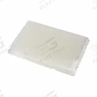 CAPLUGS 384-Well Microplates with Lids: Sterile, 384 Wells, 0.112 mL, 85 mm Dia, Square, Polystyrene (MPN 222821001IE1). Key specifications — Brand: CAPLUGS; Body Color: Natural; RNase/DNase Free: No; Well Shape: Square; Material: Polystyrene.