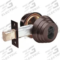 ARROW Deadbolt Lock: Cylindrical, Core Not Included, SFIC, 1 3/8 in Door Thick - Max, Bronze (MPN E61 10B IC). Key specifications — ADA Compliant: Yes; Brand: ARROW; Cylinder Core Type: Small Format Interchangeable Core Cylinder; Finish: Dark Oxidized Satin Bronze, Oil Rubbed; Keyway Type: SFIC; Visual Indicator Message: No Message; Includes Core: Core Not Included; Ligature Resistance: Not Ligature-Resistant.