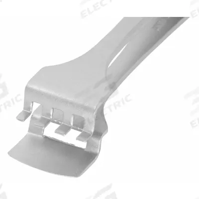 EXCELTA Tweezers: Stainless Steel, Flat, Straight Tip - Wafer-Handling Tweezers
