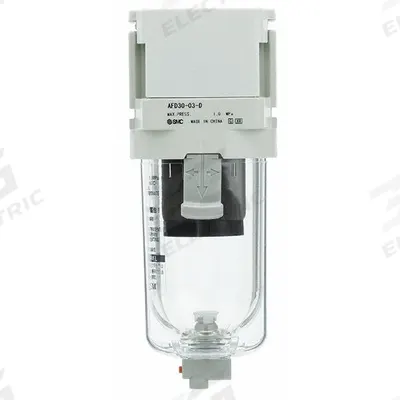 SMC Compressed Air Filter: Water Separator, 3/8 in NPT, 0.01 micron, 8.5 cfm - SMC FRL Air Filters