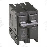 EATON Circuit Breaker: 40 A, 120/240V AC, Single Phase, 10kA at 120/240V AC, Type BR Loadcenters (MPN BR240). Key specifications — Amps: 40 A; AC Voltage Rating: 120/240V AC; Phase: Single; Max. AIR Rating: 10kA at 120/240V AC; Circuit Breaker Type: Standard; For Use With: Type BR Loadcenters; Brand: EATON.