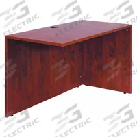 BOSS Desk Return: Wood, Mahogany, 47 in Overall Wd, 29 in Overall Ht, 24 in Overall Dp, Wood Frame (MPN N145-M). Key specifications — Desktop Material: Wood; Desktop Color: Mahogany; Brand: BOSS; Frame Color: Mahogany; Frame Material: Wood; Product Type: Desk Return.