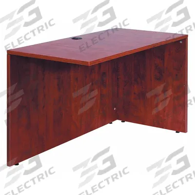 BOSS Desk Return: Wood, Mahogany, 47 in Overall Wd, 29 in Overall Ht, 24 in Overall Dp - Desk Returns