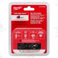 MILWAUKEE Chainsaw Chain: 12 in Compatible Bar Lg, 0.325 LP, 0.04 in Gauge, 51 Links (MPN 49-16-2742). Key specifications — attr977596: MILWAUKEE; attr977598: Milwaukee®; attr977603: 0.325 LP.