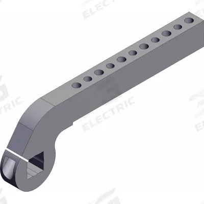 SMC Pneumatic Cylinder Clamp Arm: Mfr Part # CKZ-63A528P-X6013, Fits 63 mm Bore Dia - Accessories for Compact Power Clamp Cylinders