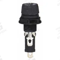 BUSSMANN Panel Mount Fuse Holder: For Fuse Size 5 mm x 20 mm, 1 Pole, 16 A Max, 250 V AC (MPN HTB-22M-R). Key specifications — Fuse Holder Termination Type: 3/16 in Quick Connect; Fuse Holder Cap Style: Knob; Brand: BUSSMANN; Fits Fuse Class or Type: Glass and Ceramic.