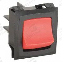 CARLING TECHNOLOGIES Rocker Switch: 2 Positions, DPST, Off/On, Red (MPN LRGSCK611-RS-BO/125N). Key specifications — AC Contact Rating: 15 A @ 250 V; Horsepower: 3/4 hp @125 to 250V AC; NEMA Enclosure Rating: No Enclosure; Operator Illumination: Illuminated; Switch Color: Red; Terminal Connection Type: 0.25 in Quick Connect Tab; Includes Lamp Module: No Lamp Module Included; Includes Lens: No Lens Included.