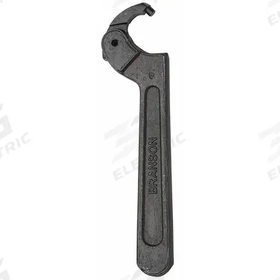 BRANSON Pin Spanner Wrench: 1 1/4 in to 3 in, 1/4 in Pin Dia, 8 1/8 in Overall Lg - Adjustable-Pin Spanner Wrenches