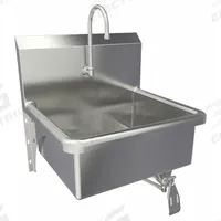 SANI-LAV Hand Sink: 1 Stations, 9 in Bowl Dp, 20 in Bowl Lg, 17 in Bowl Wd, Faucet Included, 16 ga (MPN 5041-0.5). Key specifications — Includes Side Splash: Side Splash Not Included; Series: Stainless Steel Hand Wash Sink; Brand: SANI-LAV.