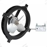 Attic Exhaust Fan: Gable Mount, Electric Motor, Max. 2,300 sq ft Attic, 1,650 cfm Max. (MPN 10W195). Key specifications — Includes: Mounting Brackets; Includes Humidistat: Yes; Includes Shutter: No; Includes Thermostat: Yes; Mounting Location: Gable; Nameplate Voltage: 120V AC; High-Efficiency Motor: No; Brand: DAYTON.
