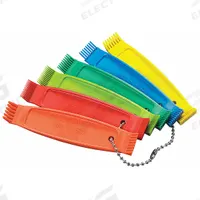 YELLOW JACKET Fin Comb Set: Double-Head, Nylon, 8 to 20 Fins Per Inch, 6 Combs, Fixed Tooth Spacing (MPN 61158). Key specifications — Includes: Orange 8 and 10; Tooth Spacing: Fixed; Brand: YELLOW JACKET; Color: Blue; Head Type: Double-Head.