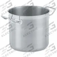 VOLLRATH Stock Pot: 11 qt Capacity, Stainless Steel, 0.8 mm Gauge, Lid Included, NSF Certified (MPN 3503). Key specifications — NSF Certified: Yes; Body Material: Stainless Steel; Brand: VOLLRATH; Lid Included: Yes.