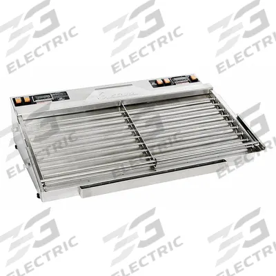 CRETORS Slanted Hot Dog Roller Grill: Up to 36 Hot Dogs, 32 7/8 in Cooking Surface Wd - Hot Dog Rollers