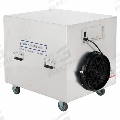 OMNIAIRE Negative Air Machine: Aluminum, Negative Air Pressure/Particulate Filtration - Lightweight Aluminum Negative Air Machines