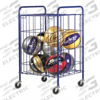 CHAMPION SPORTS Ball Locker: 23 in Overall Lg, 22 in Overall Wd, 37 in Overall Ht, Steel, Blue (MPN LHX)