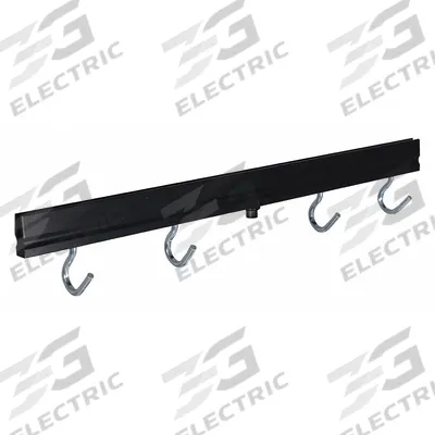 VISIONTRON Umbrella Bag Holder: 17 in Overall Wd, 3 in Overall Ht, Black Aluminum