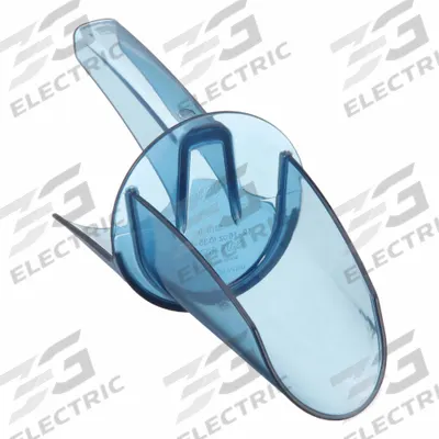 SAN JAMAR Ice Scoop: Blue, Polycarbonate, 4 3/4 in Wd, Dishwasher Safe, NSF - Plastic Ice Scoops
