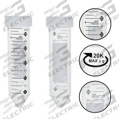 APPROVED VENDOR Centrifuge Tube: Centrifuge Tube, Polypropylene, 50 mL Capacity - mL, Conical - Plastic Centrifuge Tubes