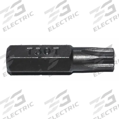 ZEPHYR Insert Bit: Insert Bit, Imperial, Security Torx Head, TR30 Bit Industry Size - Torx Security Bits