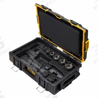 DEWALT Knockout Set: 10 ga Sheet Metal Capacity (Steel), DCE6002K. Key specifications — attr63418: DCE6002K; attr63421: DEWALT; attr63425: No; attr63427: Hydraulic Knockout Tool; attr63430: Steel.