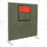 STEINER Welding Curtain with Window: Cotton Duck, 6 ft Ht, 8 ft Wd, Olive Green (MPN 301-338F-6X8). Key specifications — Brand: STEINER; Curtain Material: Cotton Duck.