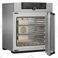 MEMMERT Programmable Universal Oven: Forced Air, 3.8 cu ft Capacity, 300°C Max Temp, 2,800 W Watt (MPN UF 110 PLUS). Key specifications — Voltage: 115V AC; Brand: MEMMERT; Temperature Accuracy Tolerance: +/-0.1°C up to 99.9°C, +/-0.5°C @ 100°C+; Temperature Uniformity: +/-1.8°C.
