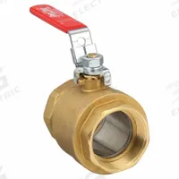 APPROVED VENDOR Manual Two-Way Ball Valve: 2 in, Brass, Straight, FIP x FIP, Full Port Ball Port (MPN 107-818-LH). Key specifications — Brand: APPROVED VENDOR; Handle: Locking Lever.