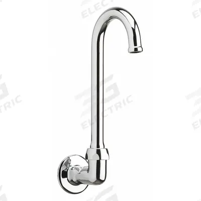 CHICAGO FAUCETS Spout: Spout, Gooseneck, Swivel Spout, Brass, Polished Chrome - Gooseneck Faucet Spouts